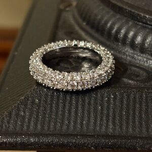 Elegant CZ Band Ring